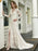 Boho Wedding Dress V Neck Sleeveless Natural Waist Lace Bridal Gowns With Train
