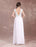 Boho Wedding Dresses Chiffon Lace Beach Bridal Dress V Neck V Back Ivory Sleeveless Floor Length Summer Wedding Gown