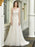 Bridal Dress 2021 One Shoulder Sleeveless Buttons Bridal Dresses With Train