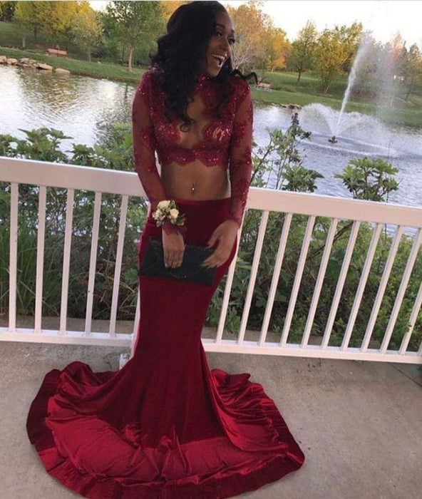 Chic Burgundy Prom Dresses Long On Sale - Bridelily Chic Burgundy Prom Dresses Long On Sale - Bridelily