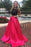 Bridelily A-Line Halter Two Piece Prom Dress Black Lace Beading 2019 Formal Occasion Dresses CE0164 - Prom Dresses