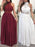 Bridelily A-Line Sleeveless Halter Floor-Length Chiffon Lace Dresses - Prom Dresses