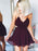 Bridelily A-Line Sleeveless Spaghetti Straps Chiffon Short/Mini Dresses - Prom Dresses