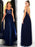Bridelily A-Line Sleeveless Straps Floor-Length Sequin Tulle Dresses - Prom Dresses