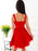 Bridelily A-Line Sleeveless Straps Tulle With Ruffles Short/Mini Dresses - Prom Dresses