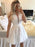 Bridelily A-Line Sleeveless V-neck Tulle With Beading Short/Mini Dresses - Prom Dresses