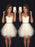 Bridelily A-Line Tulle Sweetheart Sleeveless Short/Mini With Beading Prom Dresses - Prom Dresses
