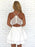 Bridelily A-Line V-neck Chiffon Sleeveless Pleats Short/Mini Dresses - Prom Dresses