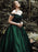 Bridelily Ball Gown Off-the-Shoulder Sleeveless Floor-Length With Lace Satin Dresses - Prom Dresses