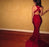 Bridelily Burgundy 2019 Mermaid Prom Dresses Sexy Cross Back Cheap Evening Gowns - Prom Dresses