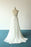 Bridelily Cap Sleeve Lace Chiffon A-line Wedding Dress - wedding dresses