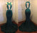 Bridelily Dark Green Sexy Mermaid Crystals Prom Dress | Sparkling Appliques Open Back Real Evening Dress FB0325-MQ0 - Prom Dresses