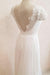 Bridelily Elegant Cap Sleeve Lace Tulle A-line Wedding Dress - wedding dresses