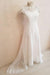 Bridelily Elegant Cap Sleeve Lace Tulle A-line Wedding Dress - wedding dresses