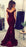 Bridelily Elegant Off-the-Shoulder Mermaid Lace Beadings Long Evening Dress - Prom Dresses
