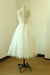 Bridelily Elegent Lace Tulle A-line Mini Wedding Dress - wedding dresses