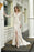 Bridelily Exquisite V-Neck Long Sleeve Mermaid Wedding Dress - wedding dresses
