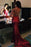 Bridelily Glamorous Sequins Backless Mermaid V-Neck Prom Dress - Prom Dresses