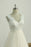 Bridelily Graceful V-neck Lace Tulle A-line Wedding Dress - wedding dresses