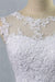 Bridelily Illusion Appliques Tulle A-line Wedding Dress - wedding dresses