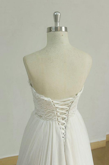 Vintage Bohemian Wedding Dress With Sleeves