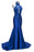 Bridelily Mermaid Floor Length Halter Keyhole Neckline Sequined Prom Dresses - Prom Dresses
