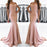 Bridelily Mermaid Pink Off The Shoulder Formal Dress Simpe Elegant Long Evening Dress 2019 FB0082 - Prom Dresses