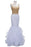 Bridelily Mermaid Spaghetti Sweetheart Long Tulle Prom Dresses with Crystals - Prom Dresses