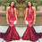 Bridelily New Arrival Mermaid High Neck Prom Dresses Appliques Evening Gowns with Beadings SK0115 - Prom Dresses