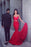 Bridelily New Arrival Sexy Mermaid Sweetheart Sleeveless Red Long Evening Dresses - Prom Dresses