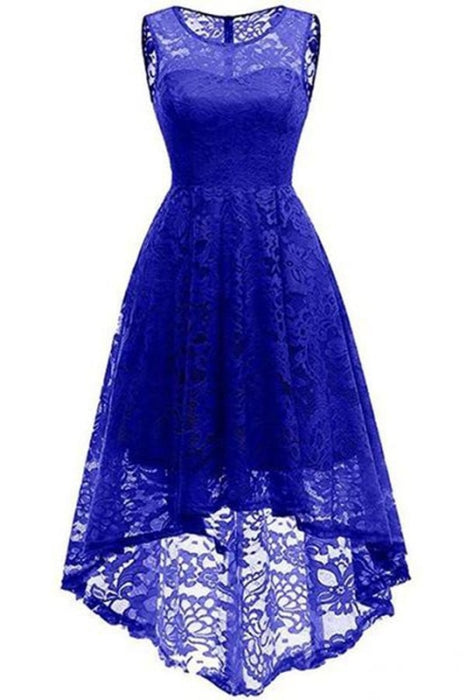 Bridelily New Long Maxi Lace Dress - Blue / S - lace dresses