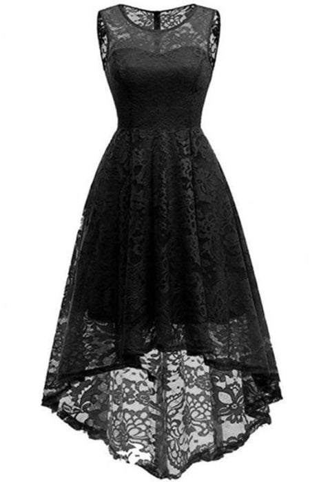 Bridelily New Long Maxi Lace Dress - Black / S - lace dresses