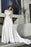 Bridelily Off the Shoulder Appliques Satin Wedding Dress - wedding dresses