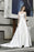 Bridelily Off the Shoulder Appliques Satin Wedding Dress - wedding dresses