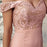 Bridelily Pink Lace-Top Off-the-Shoulder Long Mermaid Prom Dresses - Prom Dresses