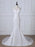 Bridelily Precious Spaghetti Strap Lace Mermaid Wedding Dress - White - wedding dresses