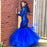 Bridelily Royal-Blue Mermaid Prom Dress | Long Sleeve Sequins Party Gowns BK0 - Prom Dresses
