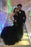 Bridelily Sexy Black Deep-V-Neck Mermaid Sleeveless Prom Dress - Prom Dresses