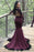 Bridelily Sexy Mermaid Long Sleeves Prom Dresses 2019 Appliques Open Back Evening Dresses with Beadings SK0041 - Prom Dresses