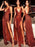 Bridelily Sheath Sleeveless V-Neck Sweep/Brush Train Sequins Dresses - Prom Dresses