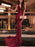 Bridelily Sleeveless V-Neck Sweep/Brush Train With Ruffles Sequins Dresses - Prom Dresses