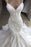 Bridelily Spaghetti Strap Appliques Mermaid Wedding Dress - wedding dresses