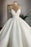 Bridelily Spaghetti Strap Appliques Satin Wedding Dress - wedding dresses