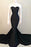Bridelily Sweetheart Black Mermaid 2019 Evening Dresses Sexy Simple Court Train Party Dresses TB0024 - Prom Dresses