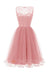 Bridelily Tulle Ruffles Lace Dresses - S / Pink - lace dresses