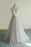 Bridelily V-neck Cap Sleeve Lace Tulle Wedding Dress - wedding dresses