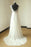 Bridelily V-neck Lace Chiffon Floor Length Wedding Dress - wedding dresses