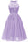Burgundy Dress Women Hollow Out Ball Gown Dress - Lavender / S - lace dresses