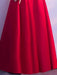Burgundy Evening Dresses Long V Neck Sleeveless Pleated A Line Floor Length Evening Dress(APP ExclusivePrice  $89.99)
