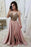 Burgundy Spaghetti Strap Satin Dress with Beading Sparkly Senior Prom Dresses - Prom Dresses